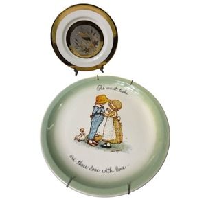 The‎ Art of Chokin 6” 24Kt Gold Hummingbird ~ 10” American Greeting Holly Hobby